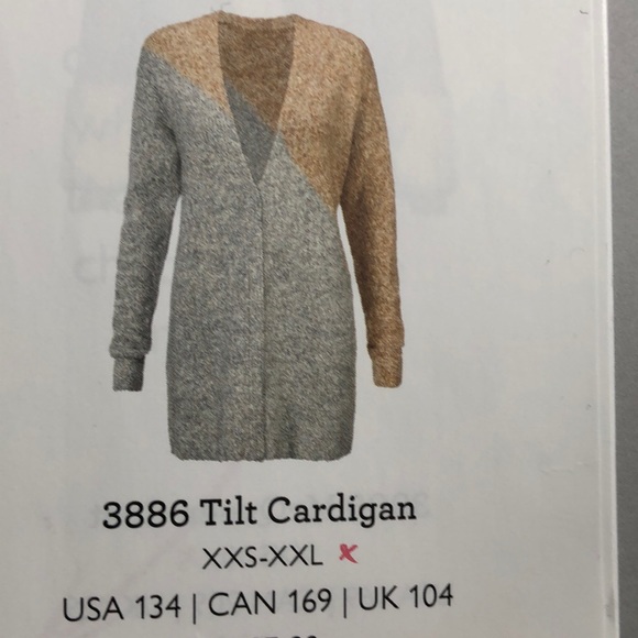 Two toned tunic cardigan - Picture 5 of 5